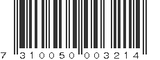 EAN 7310050003214