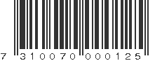 EAN 7310070000125