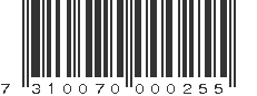 EAN 7310070000255