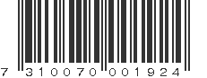 EAN 7310070001924