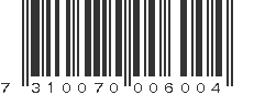 EAN 7310070006004