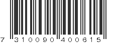 EAN 7310090400615