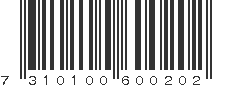 EAN 7310100600202