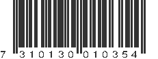 EAN 7310130010354