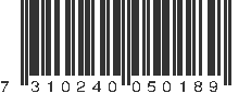 EAN 7310240050189