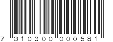 EAN 7310300000581