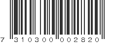 EAN 7310300002820