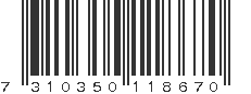 EAN 7310350118670