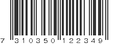 EAN 7310350122349