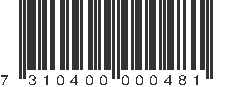 EAN 7310400000481