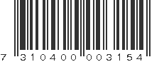 EAN 7310400003154