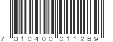 EAN 7310400011289