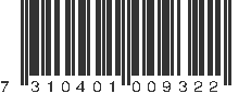 EAN 7310401009322