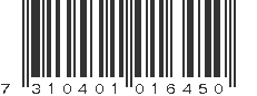 EAN 7310401016450
