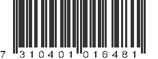 EAN 7310401016481