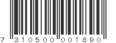 EAN 7310500001890