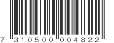 EAN 7310500004822