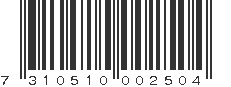 EAN 7310510002504