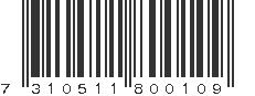 EAN 7310511800109