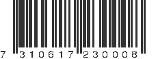 EAN 7310617230008
