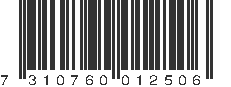 EAN 7310760012506