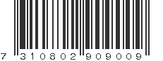 EAN 7310802909009