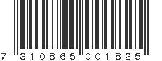 EAN 7310865001825