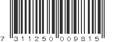 EAN 7311250009815