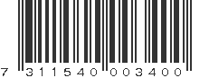 EAN 7311540003400