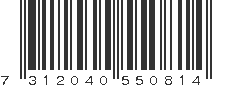 EAN 7312040550814