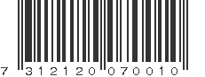 EAN 7312120070010