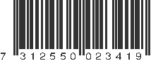 EAN 7312550023419