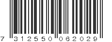EAN 7312550062029