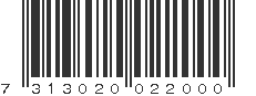 EAN 7313020022000