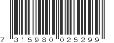 EAN 7315980025299