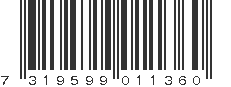 EAN 7319599011360