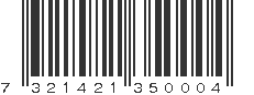 EAN 7321421350004