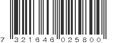 EAN 7321646025800