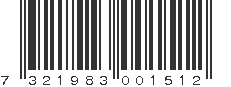EAN 7321983001512