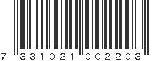 EAN 7331021002203
