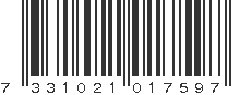 EAN 7331021017597