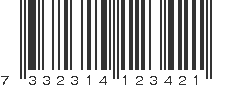 EAN 7332314123421