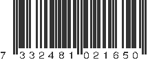 EAN 7332481021650