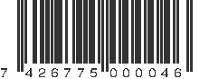 EAN 7426775000046