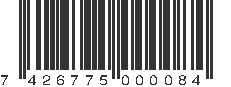 EAN 7426775000084