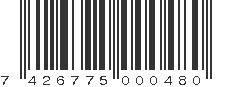 EAN 7426775000480