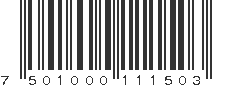 EAN 7501000111503
