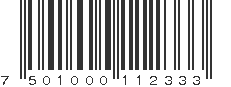 EAN 7501000112333