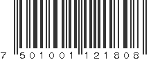 EAN 7501001121808