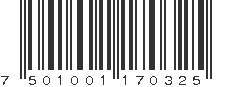 EAN 7501001170325